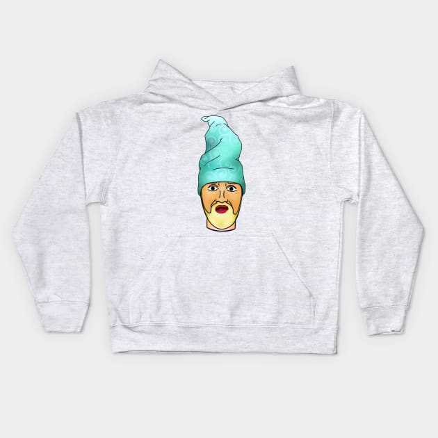 Wizard hat Lloyd Baxter face Kids Hoodie by doublebeta